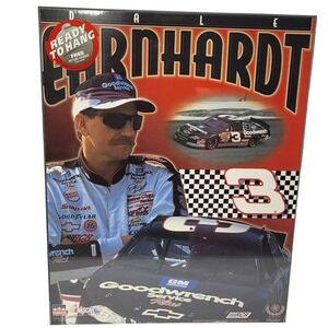 Dale Earnhardt Sr #3 NASCAR Wood Mounted Wall Art 16x20 Starline 2000 New